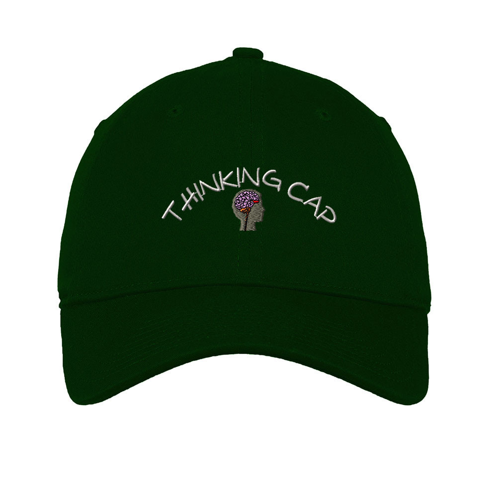 Thinking Cap Style 2 Embroidered Soft Low Profile Hat