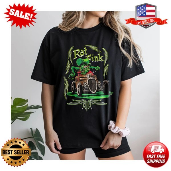 Rat Fink Hot Rod T-Shirt Ed Big Daddy Roth Size S-5XL