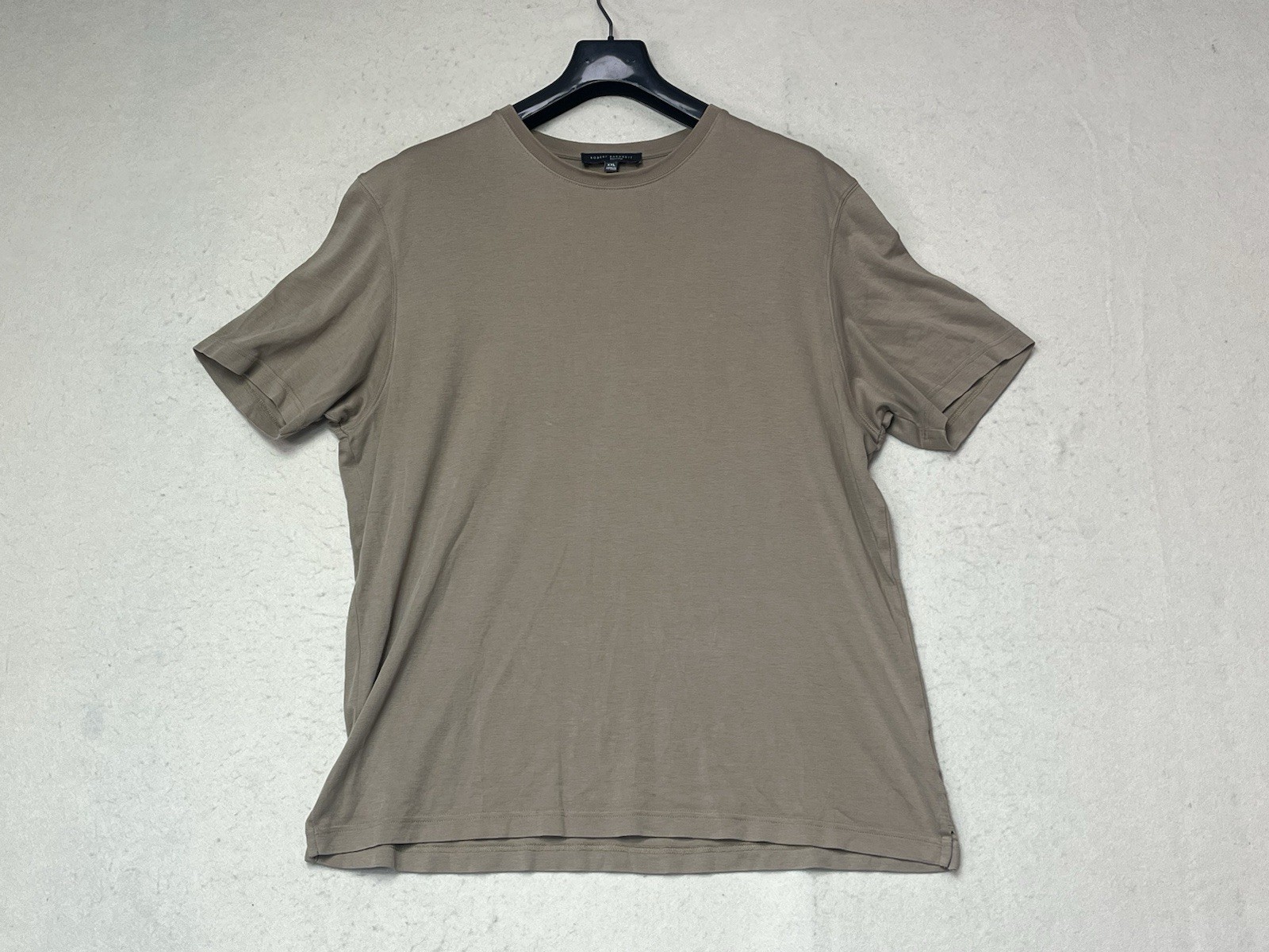 ROBERT BARAKETT 100% Pima Cotton T-Shirt Size XXL Brown Men Short Sleeve