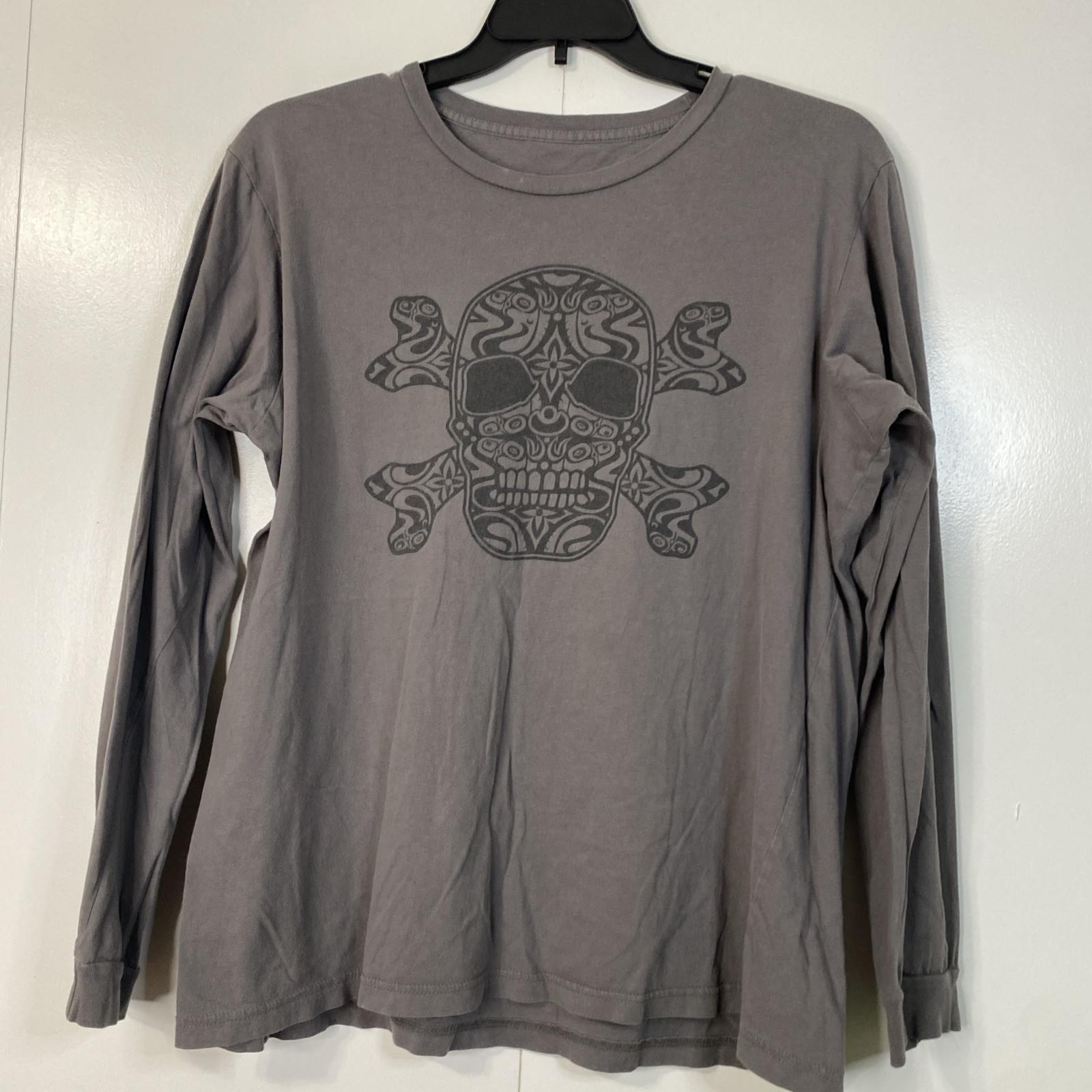 Government Mule Band T Shirt Long Sleeve Grey Light Weight Medium M Faded