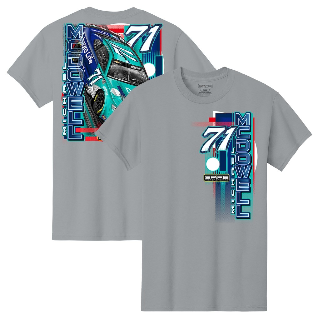 Michael McDowell #71 Delaware Life Car T Shirt NASCAR Spire Racing