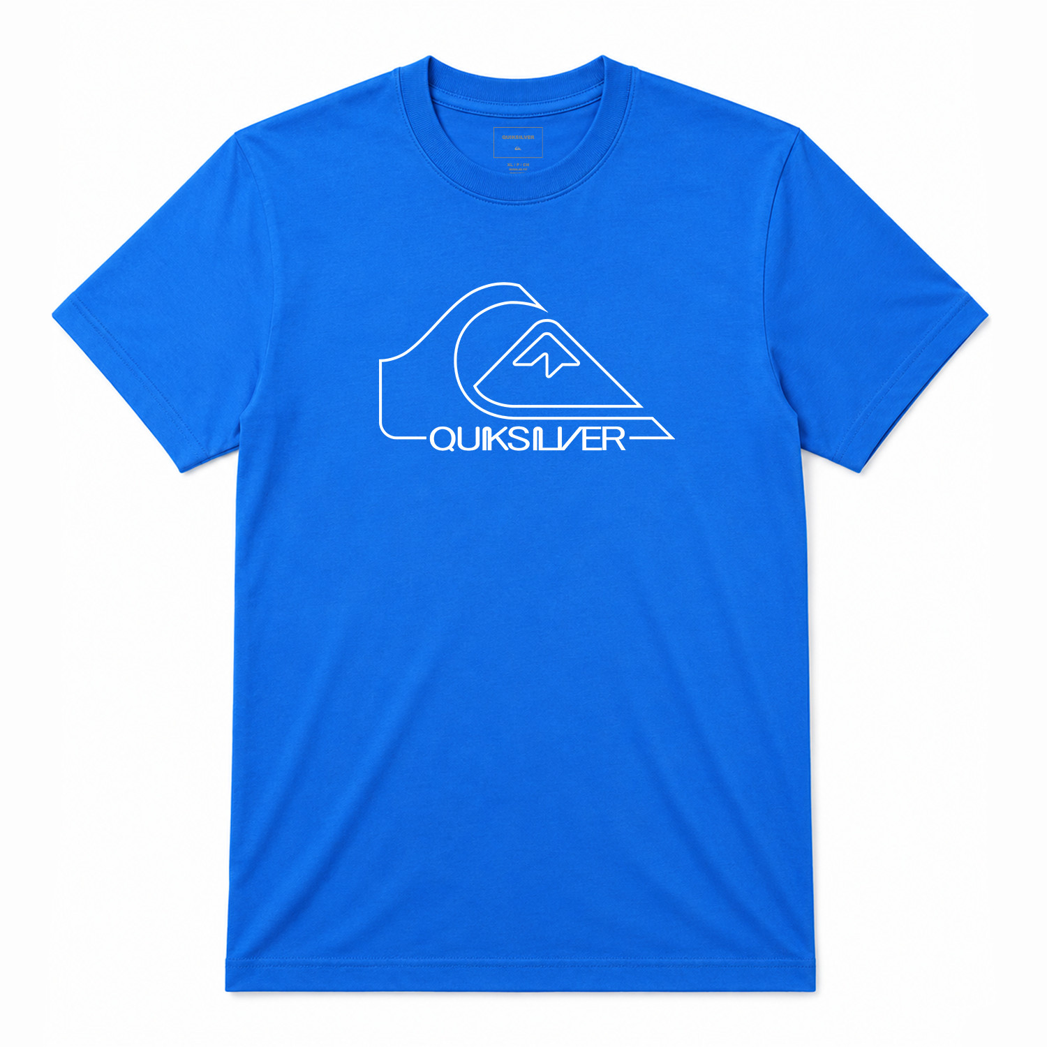 Quiksilver outlined logo Graphic T shirt