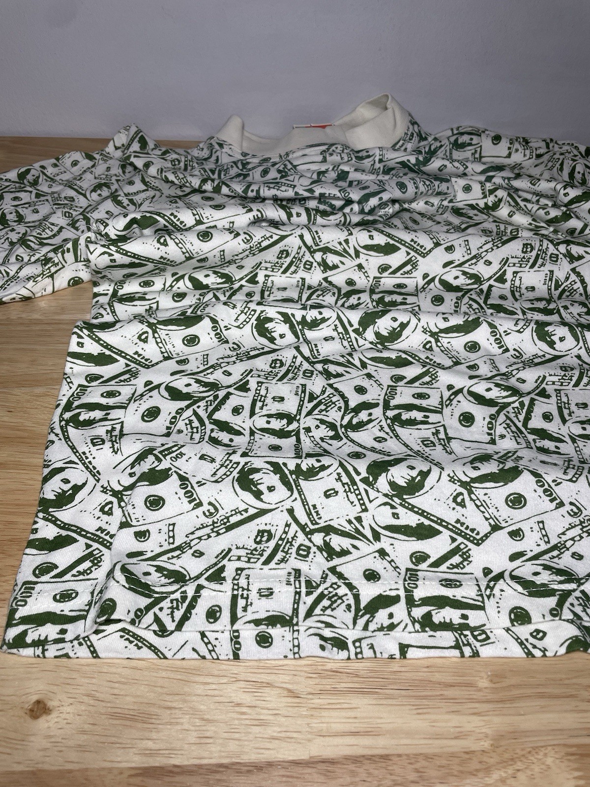 BNWT RoadBlock Ben Franklin 100 Dollar Bill $100 All Over Pattern T Shirt Mens M