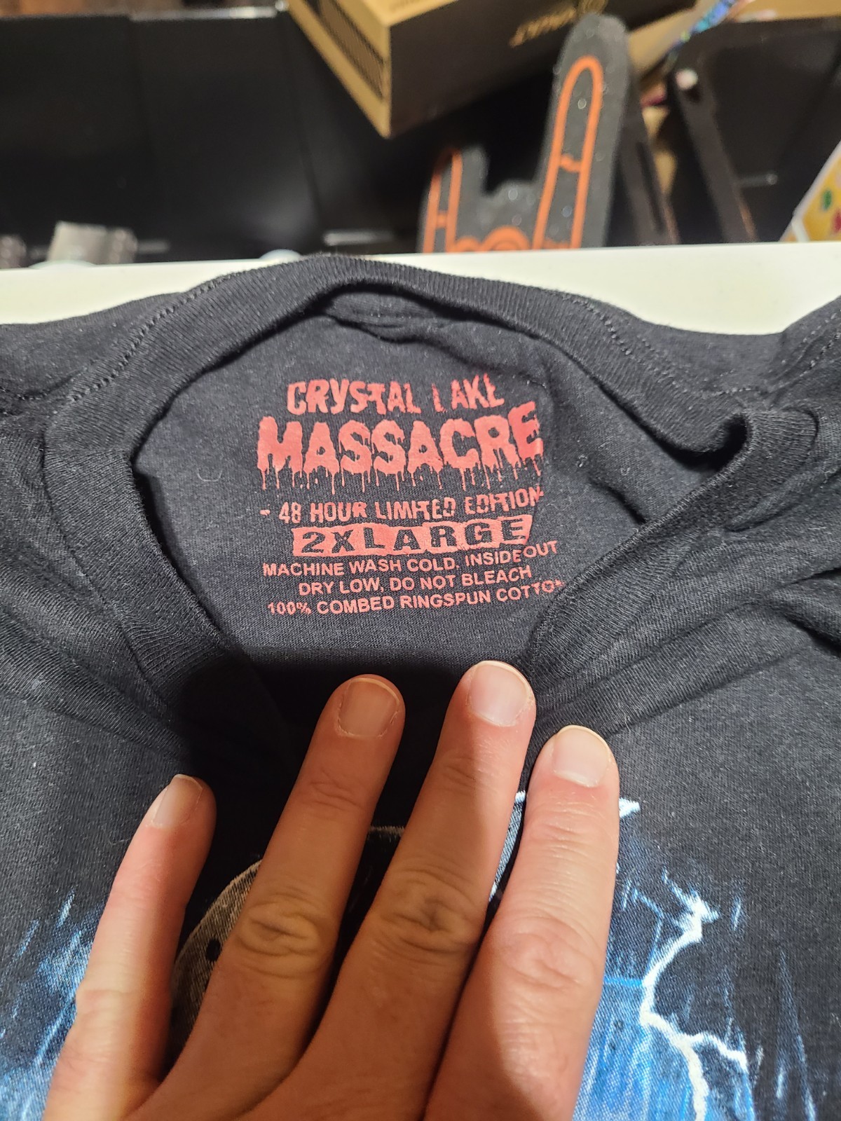 Mens Terror Threads Friday the 13th Part 4 Crystal Lake Massacre Shirt Size XXL