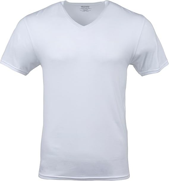 6 Pack Gildan Men’s Crew T-shirts, Multipack, Style G1100, White