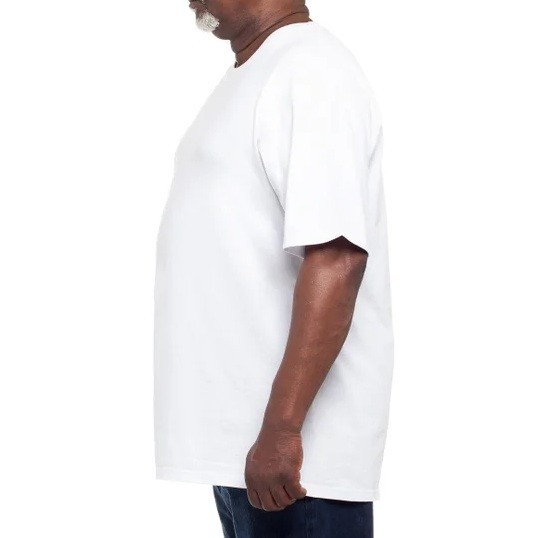 Kirkland Signature Men’s Heavyweight Crew Neck Tee 6-pack Cotton White XL NIOB