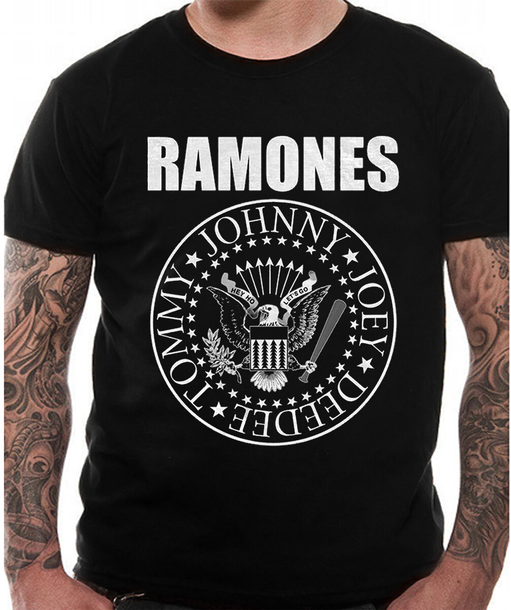 Ramones Presidential Seal T Shirt Official Punk Album Art Mens Black Classic Tee