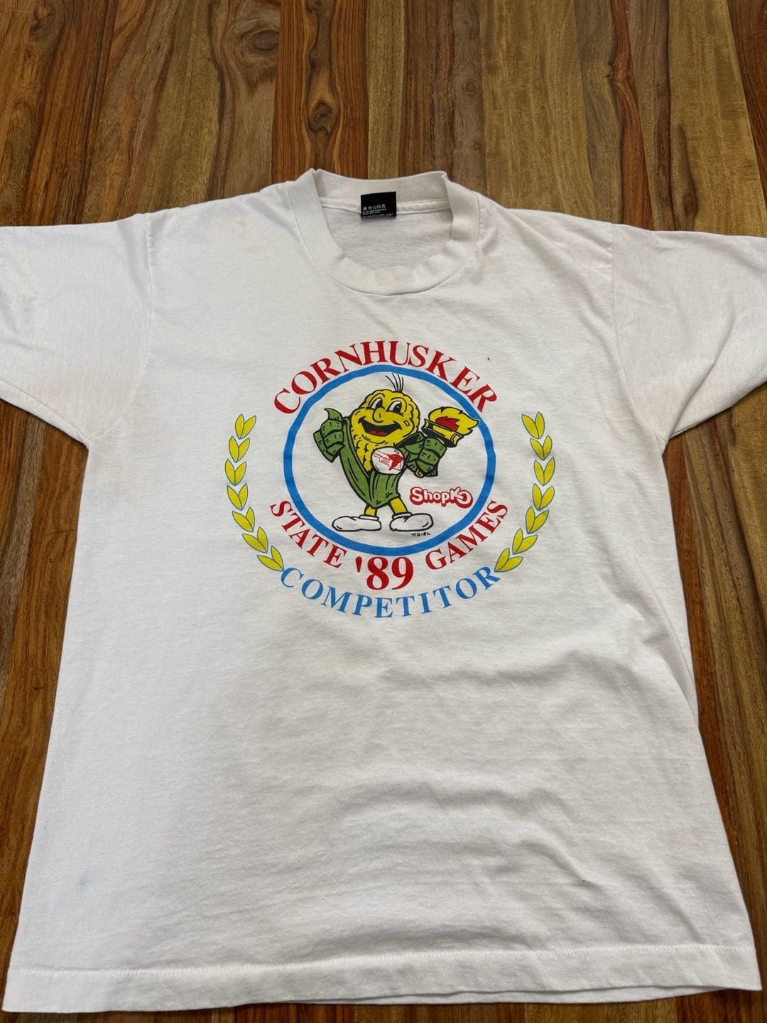 Vintage 1989 Cornhusker State Games T-Shirt Single Stitch Made in USA