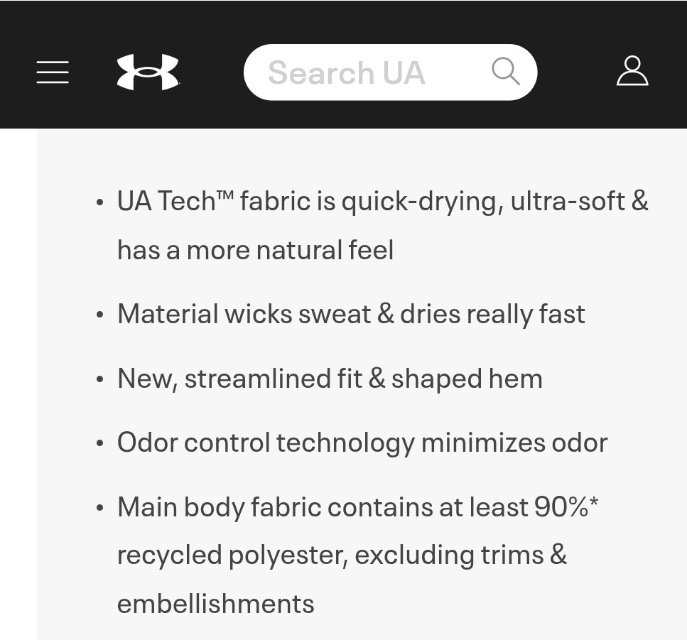 UNDER ARMOUR TECH 2.0 Short Sleeve Crew Men’s Sz Small 1326413 090