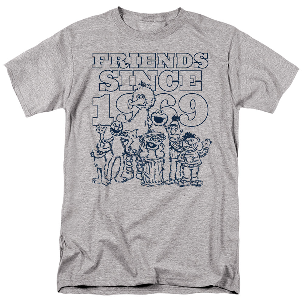 SESAME STREET FRIENDS SINCE Licensed Adult Men’s Graphic Tee Shirt SM-5XL