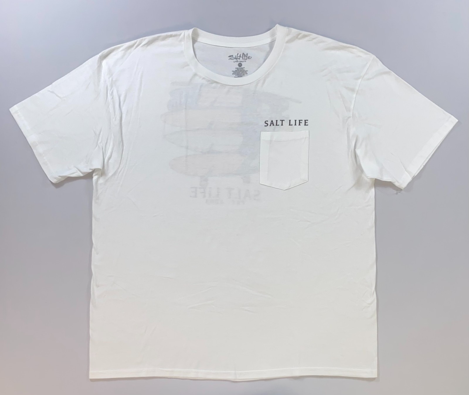 Men’s Salt Life Fishing Boating Surfing Cotton T Shirt Size 2XL