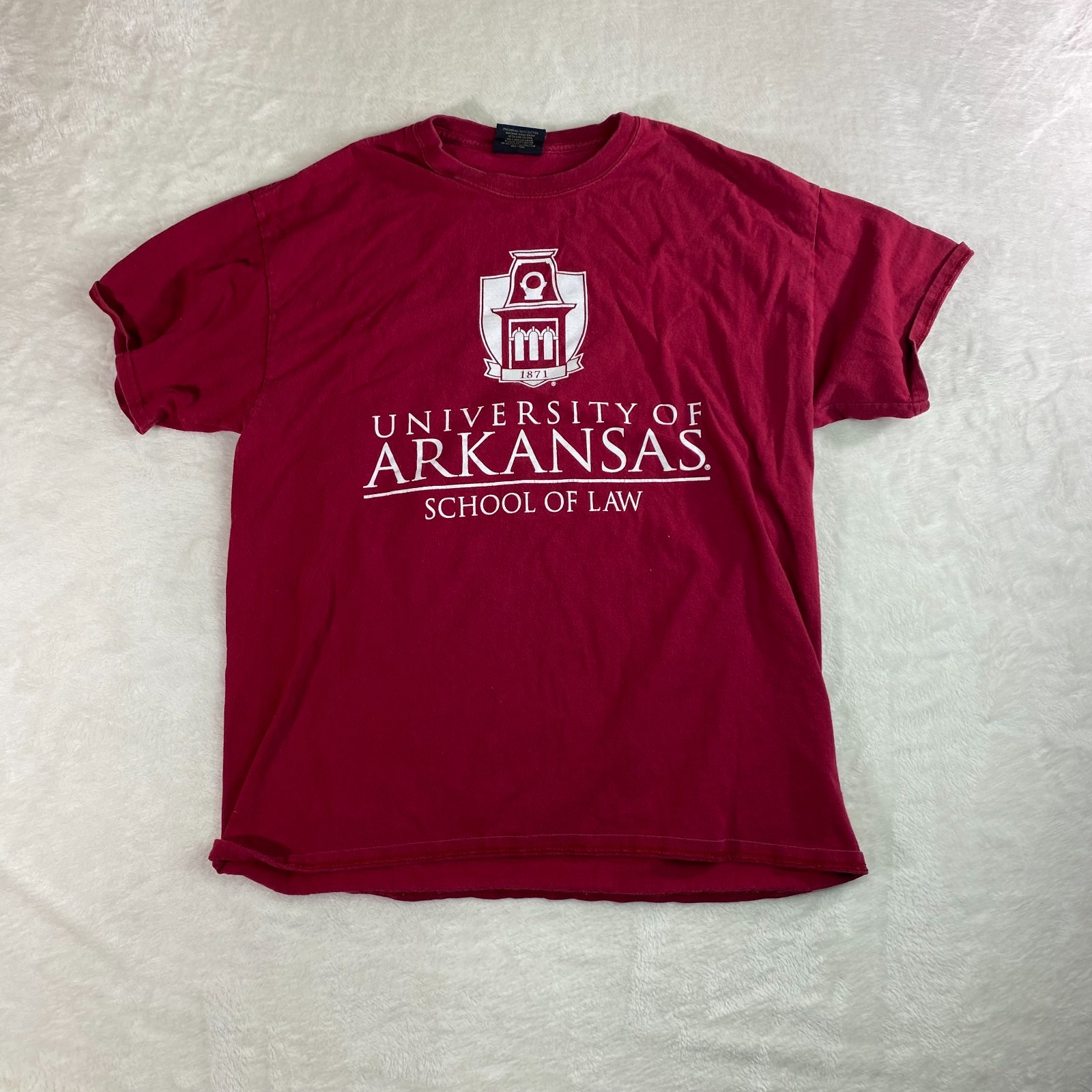 University of Arkansas School of Law T-Shirt Red Men’s Size Large MV Sport
