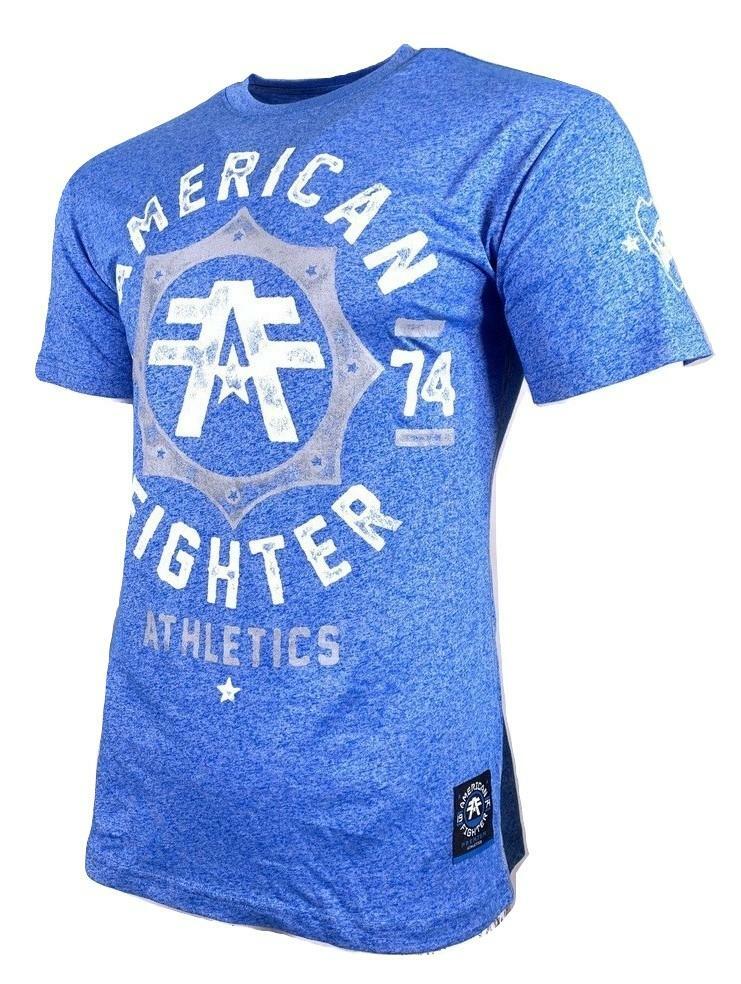 AMERICAN FIGHTER NORTH CAROLINA MARBLE Men’s T-Shirt Blue *