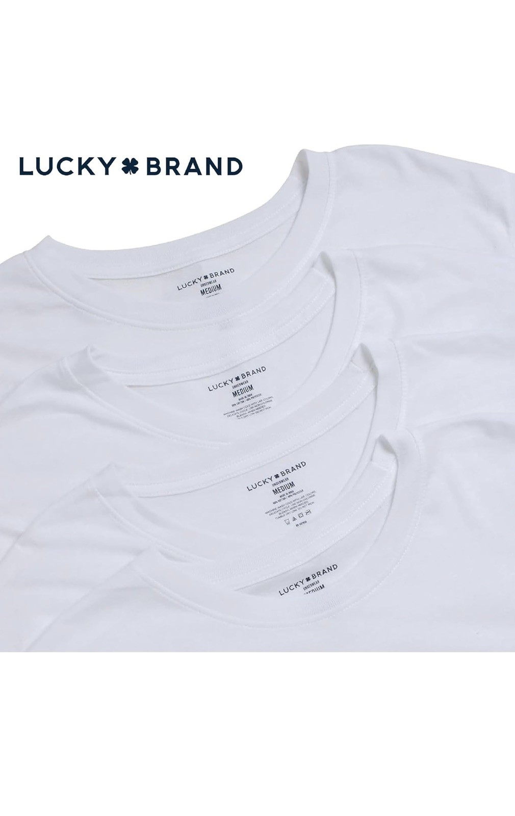 Lucky Brand Crew Neck Tees 4pk