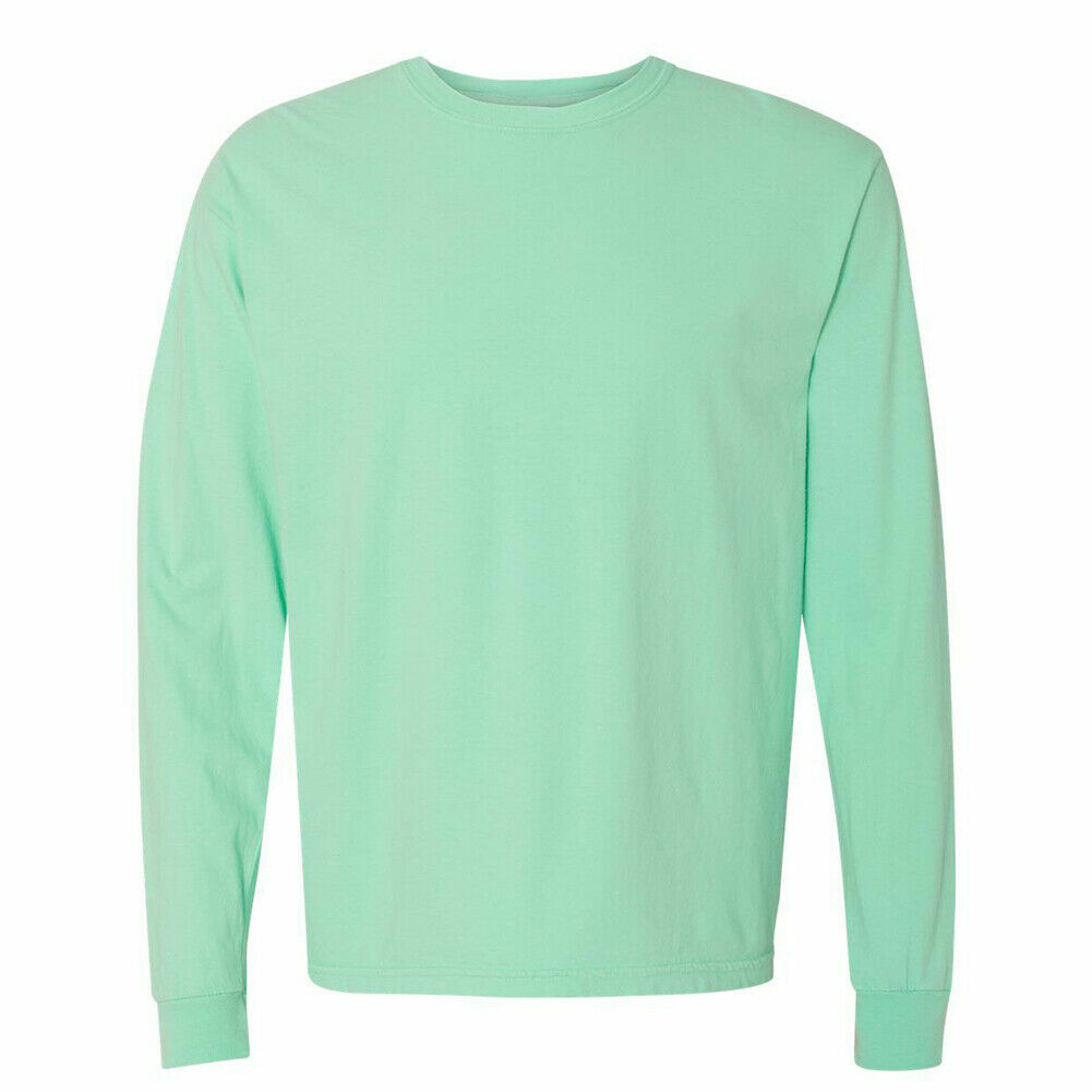 Comfort Colors 6014 3 PACK of Garment Dyed Long Sleeve Crew Neck T Shirts! WOW!