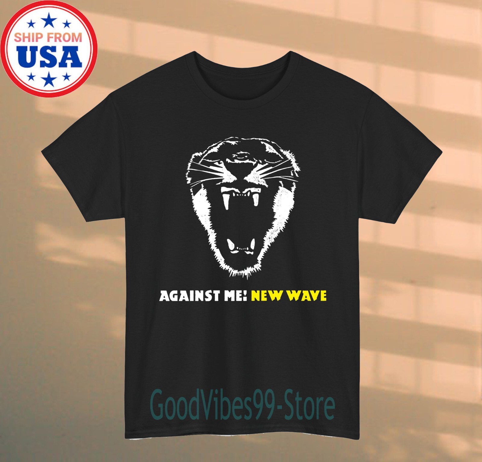 Against Me New Wave Men’s Black T-shirt Size S-5XL