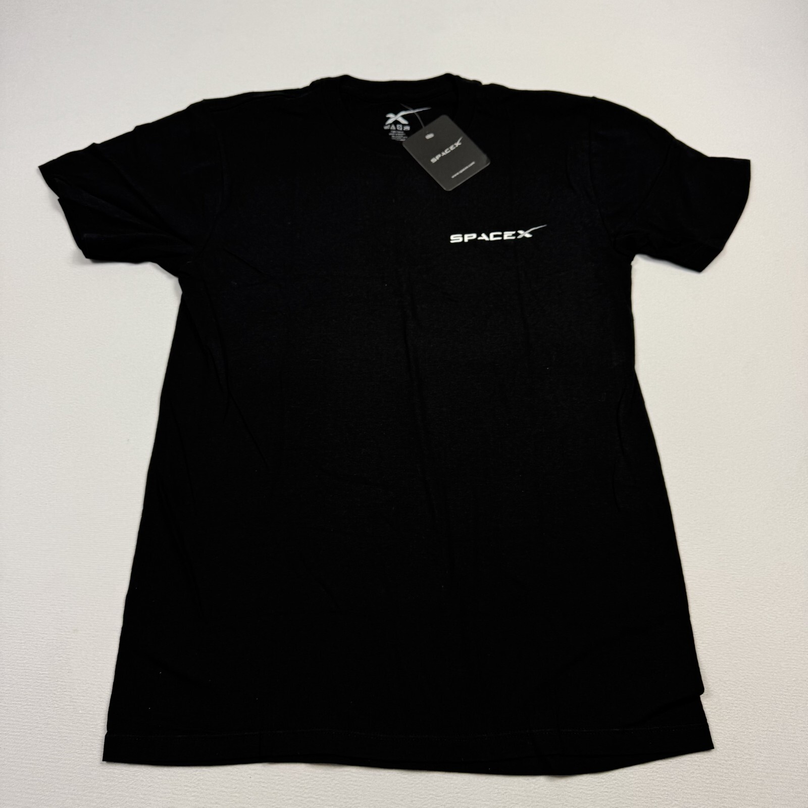 Space X Flacon 9 NWT T-Shirt Short Sleeve GovSat-1 Cotton Black Men’s Small