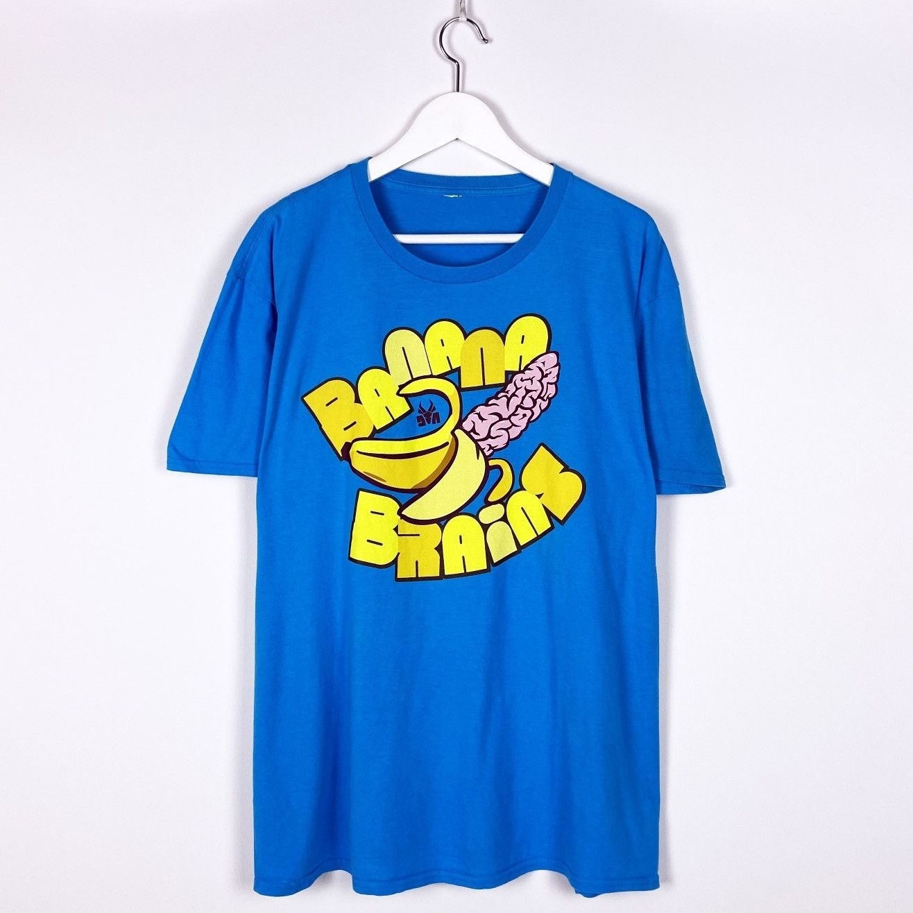 Vtg 10s Die Antwoord Banana Brains Cotton Shirt Blue S-5XL CK013