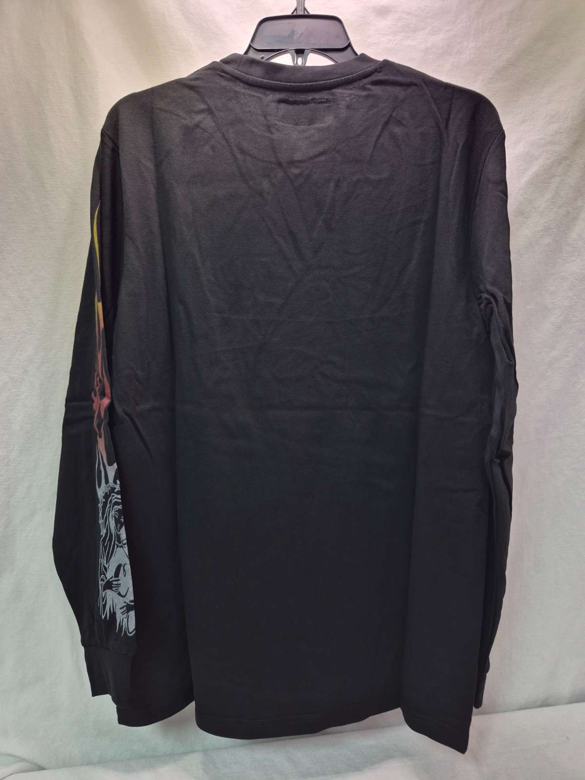 Cookies Highway Lightning Long Sleeve Knit Digital Print Artwork Shirt, Black, M