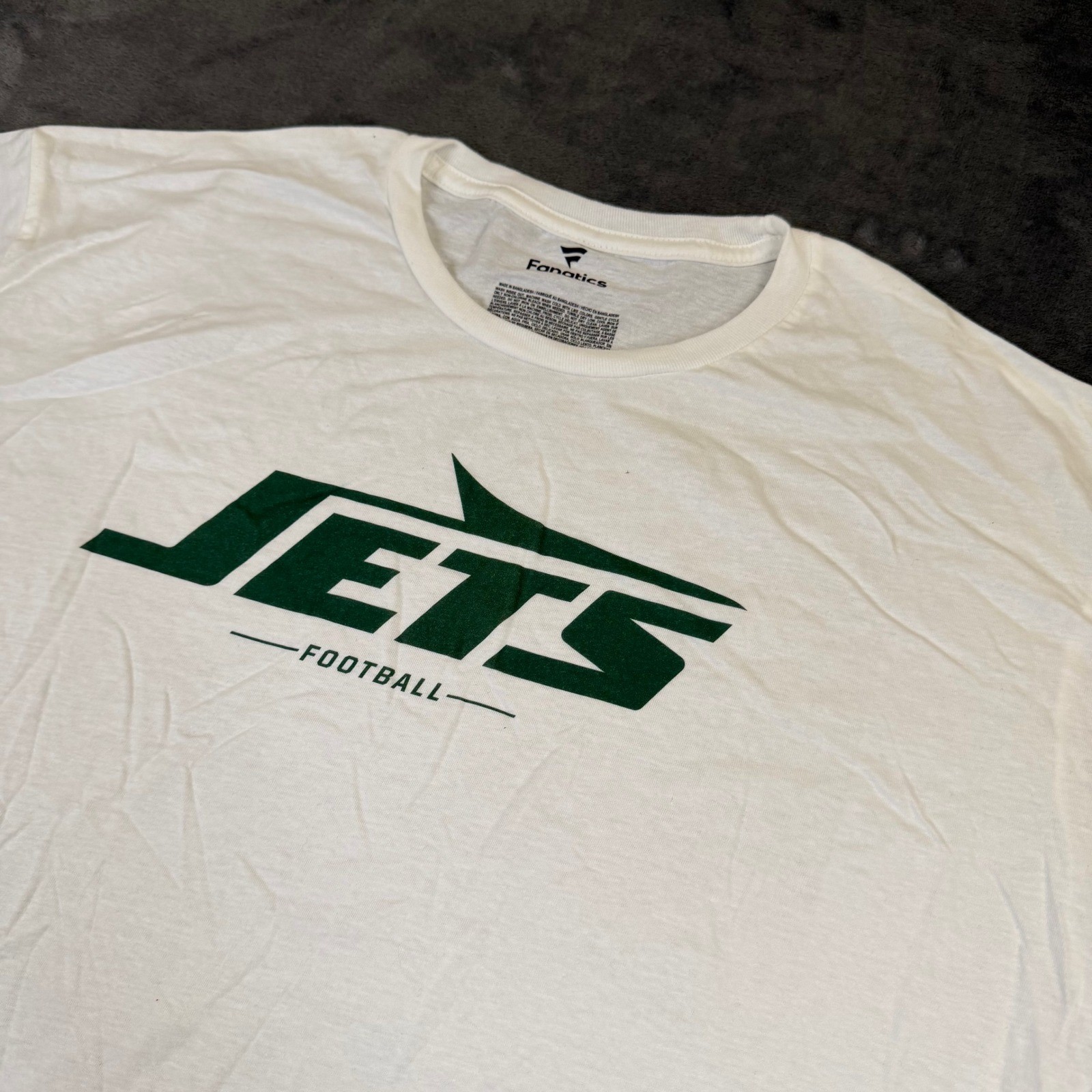 Fanatics New York Jets T Shirt Mens Extra Large White Graphic Football Tee