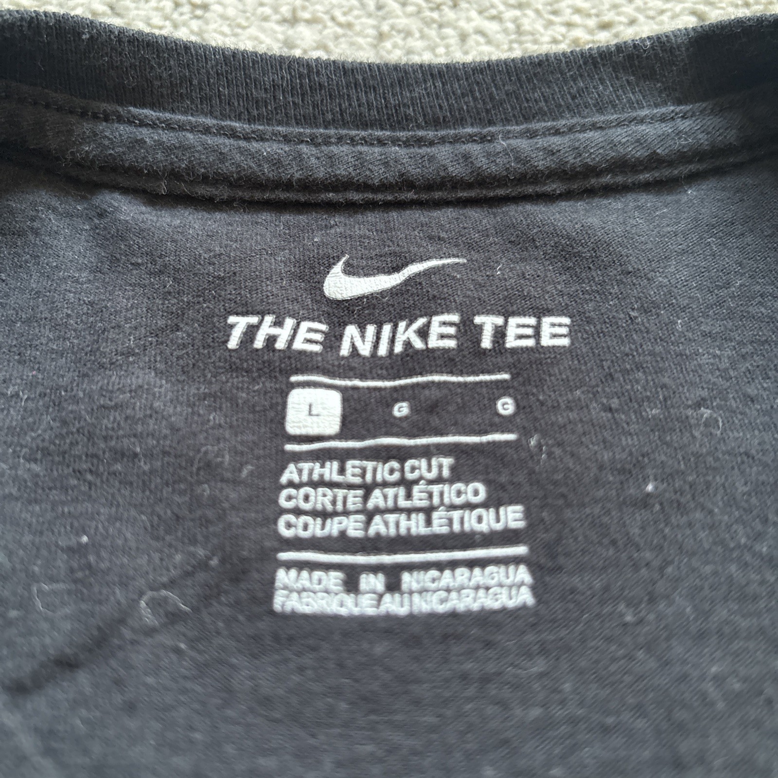 The Nike Tee Chicago Second City to None Men’s Print Black T-Shirt Size Large