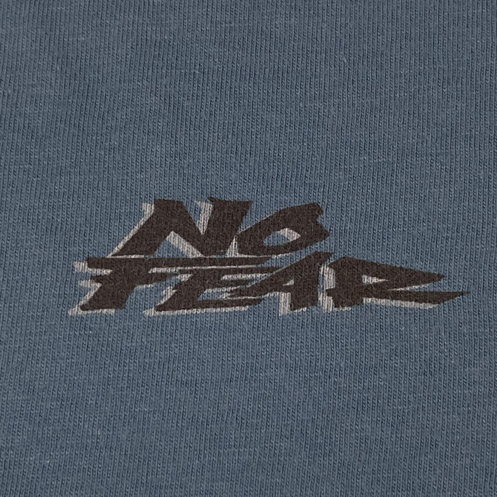 Vintage No Fear Shirt Mens XL 90s Blue Today Is Last Day Boxy Streetwear Moto X