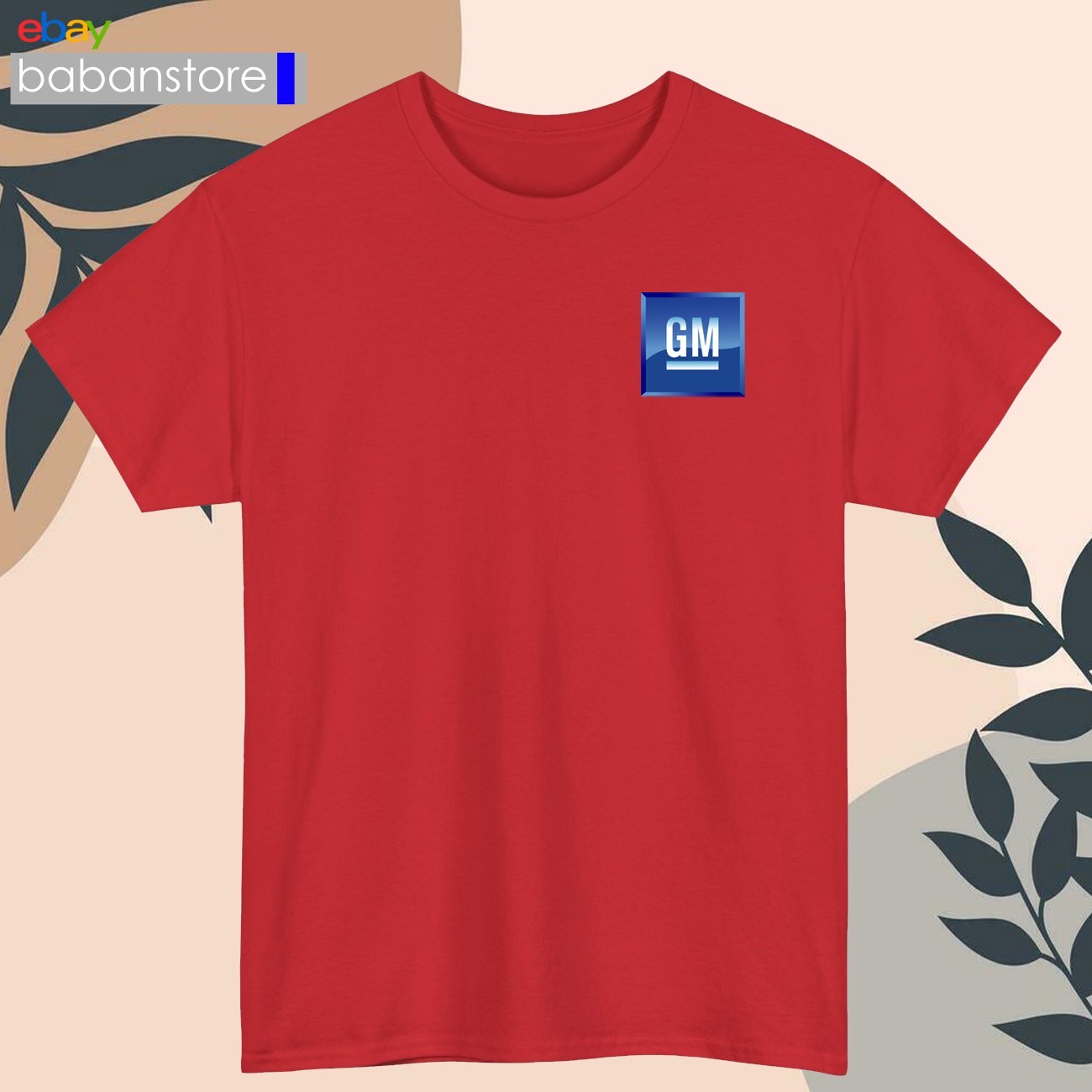GM General Motors Small Logo Black/White/Grey/Navy/Red/Light Blue T-Shirt S-5XL