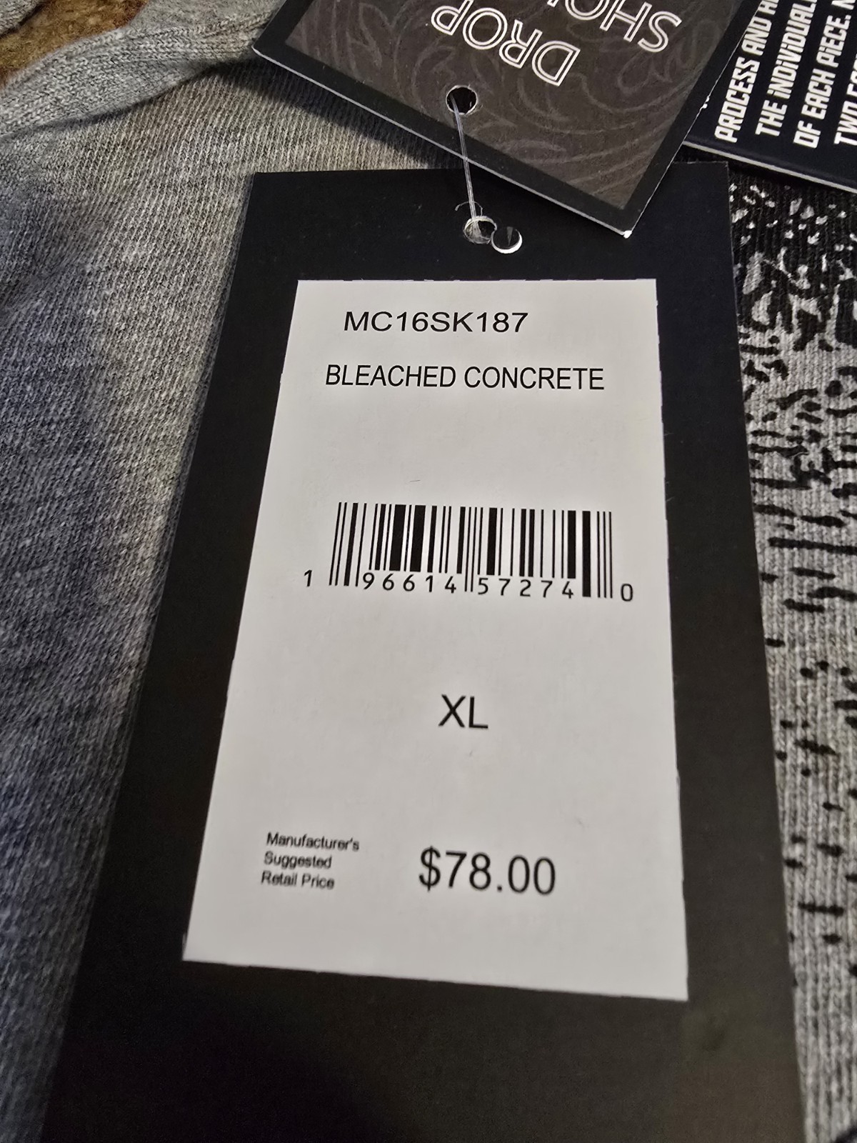 $78…Mod Cult “Embellished” size XL Drop Shoulder Boxy T-shirt. …