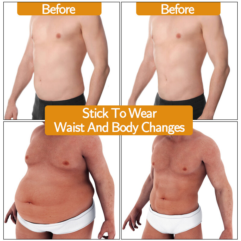 Men’s Slimming T-shirt Weight Loss Body Shaper Tank Tops Chest Compression Shirt