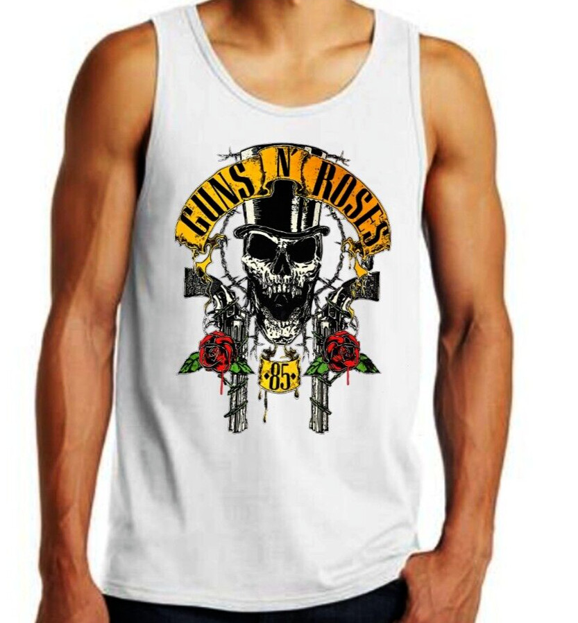 Guns N Roses 85 Hard Rock Band Men’s Tank Tops (Multiple Colors)