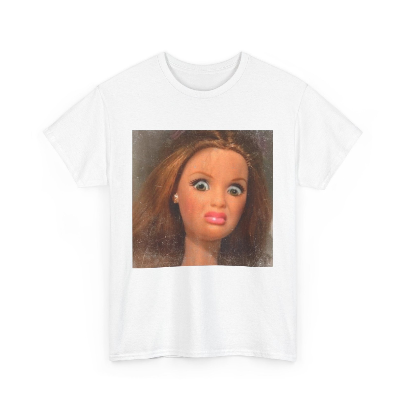Funny Disgusting Doll face Meme T-Shirt