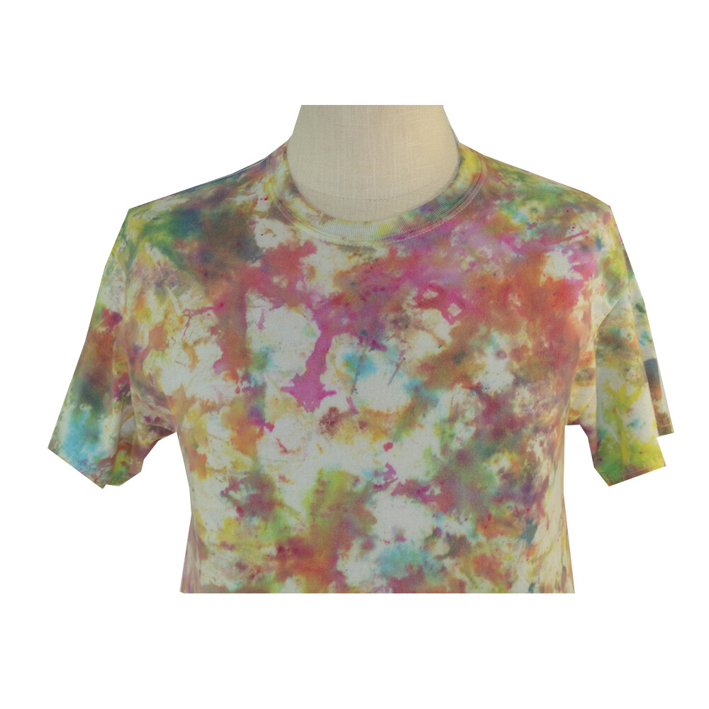 Retro Gildan tie dye shirt adult Men’s medium white short sleeve