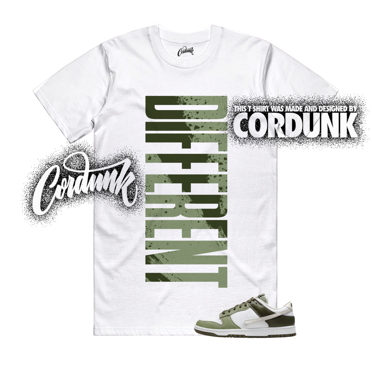 Dunk Oil Green Cargo Khaki Light Bone Olive Low T Shirt Match DFRNT