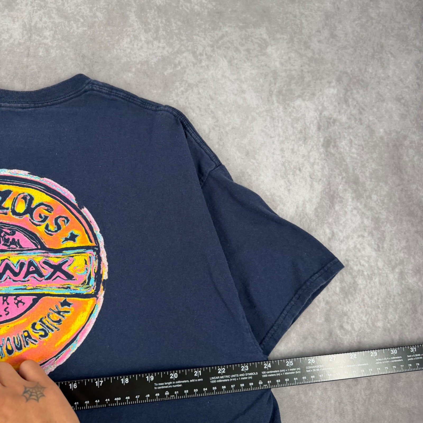 Mr Zogs Sex Wax T Shirt Navy Blue Surf Skate Graphic Tee