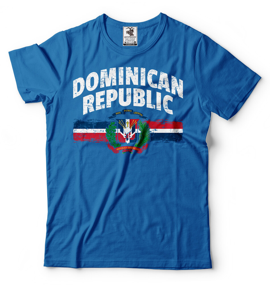 Dominican Republic Pride Country Flag Patriotic T-shirt República Dominicana Tee