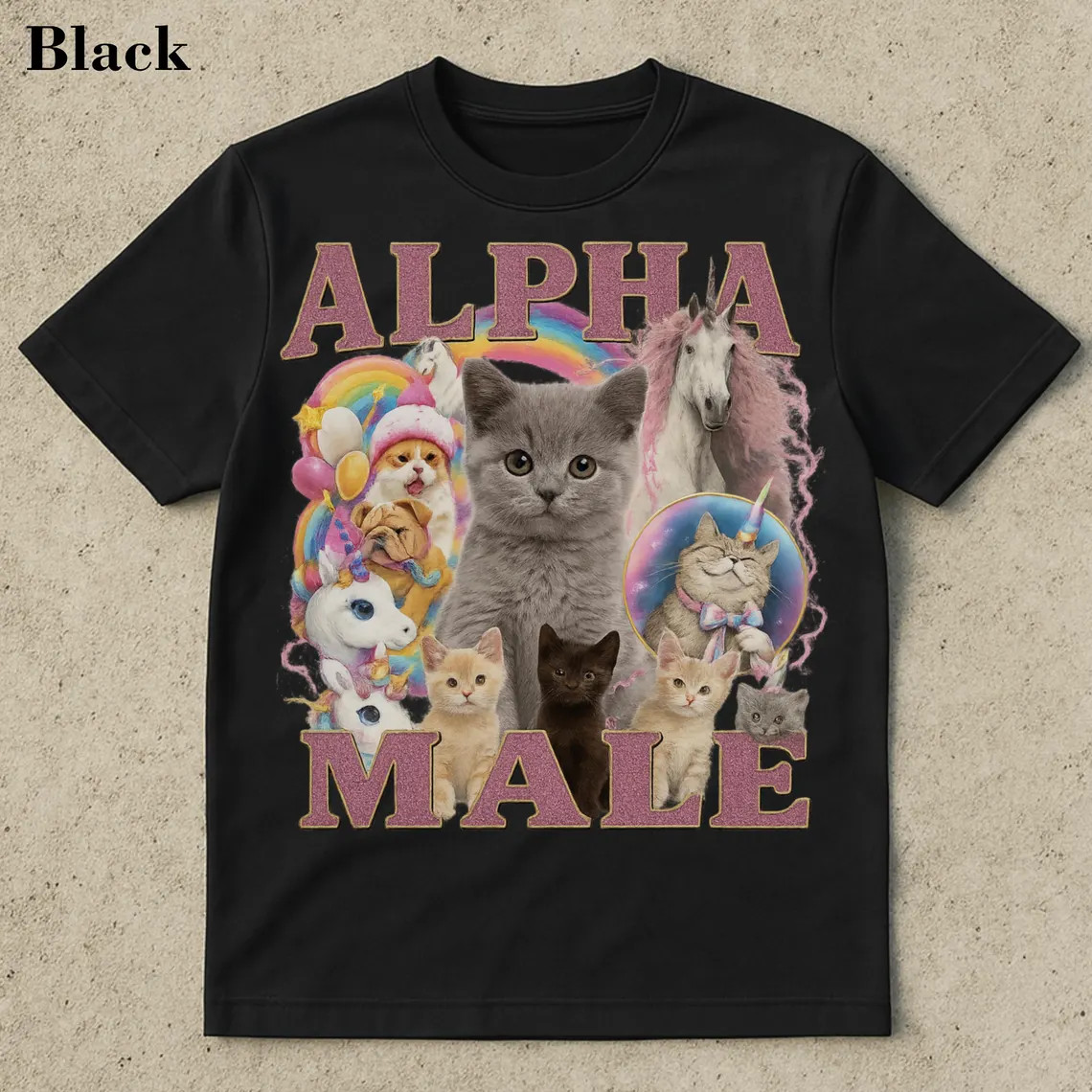 Alpha Male Funny Kitten Shirt, Funny Cat Meme Shirt, Boyfriend Gift,Cat Lover