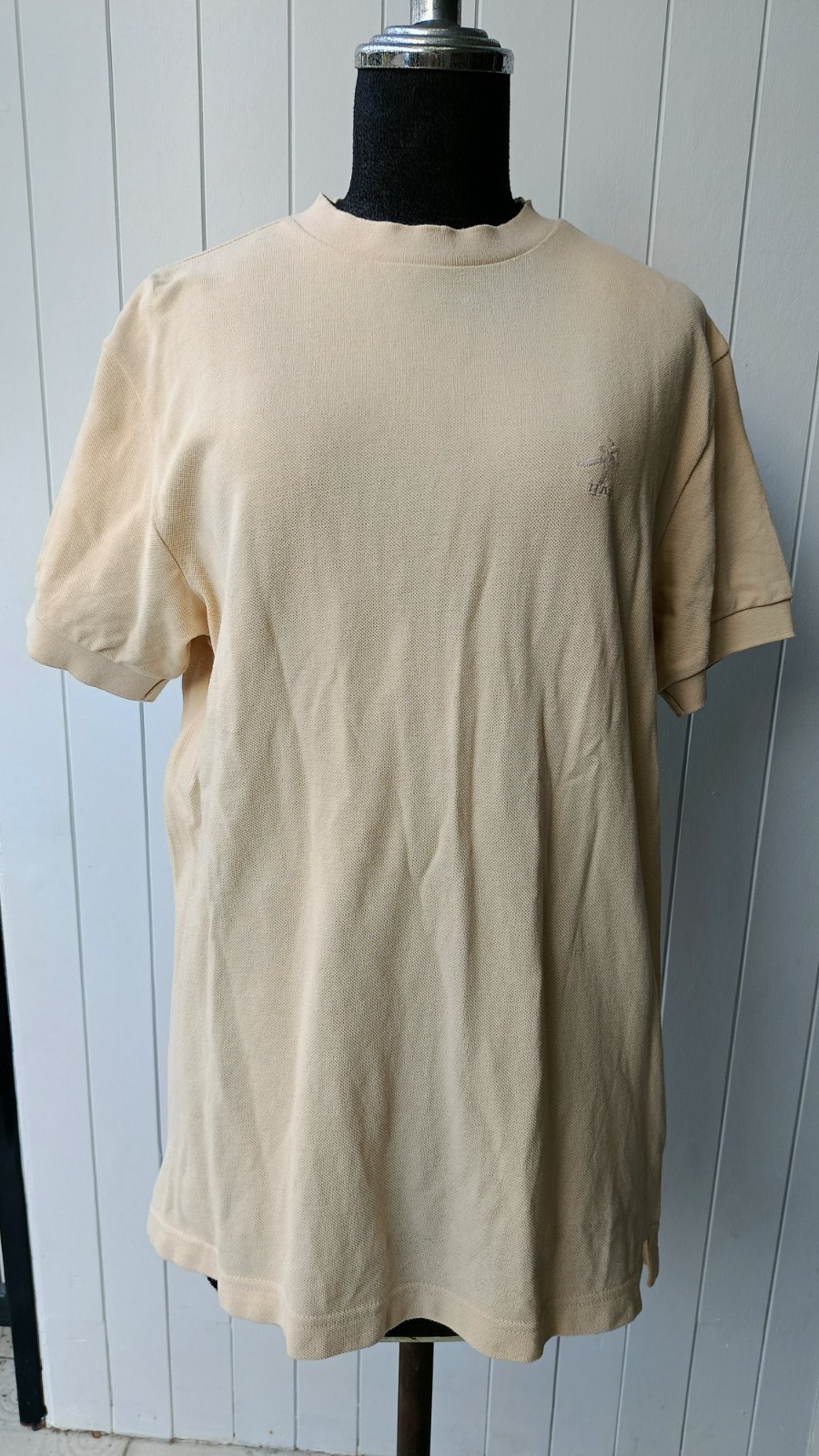 HAI sporting gear by Issey Miyake point up Japan beige brown men tshirt M