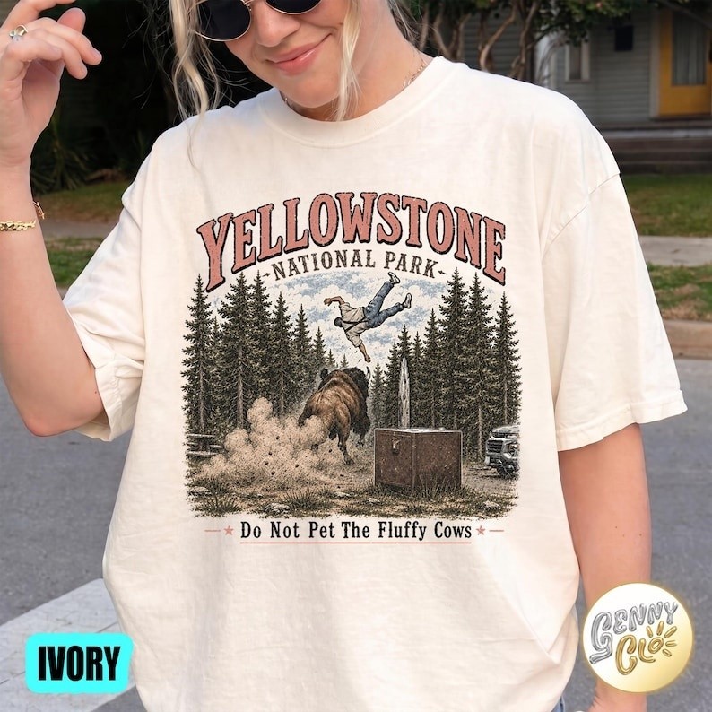 Yellowstone Do Not Pet The Fluffy Cows Comfort Colors Shirt, Wildlife Lover Gift