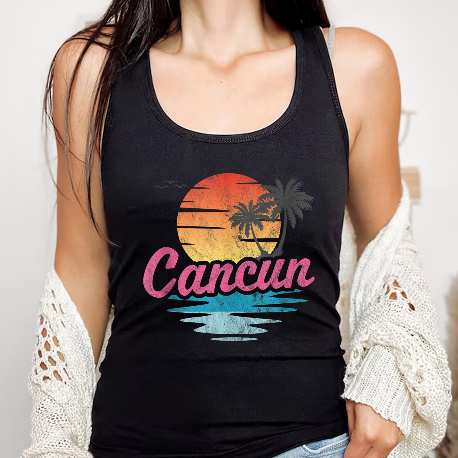 Cancun Summer Vacation Tank Top