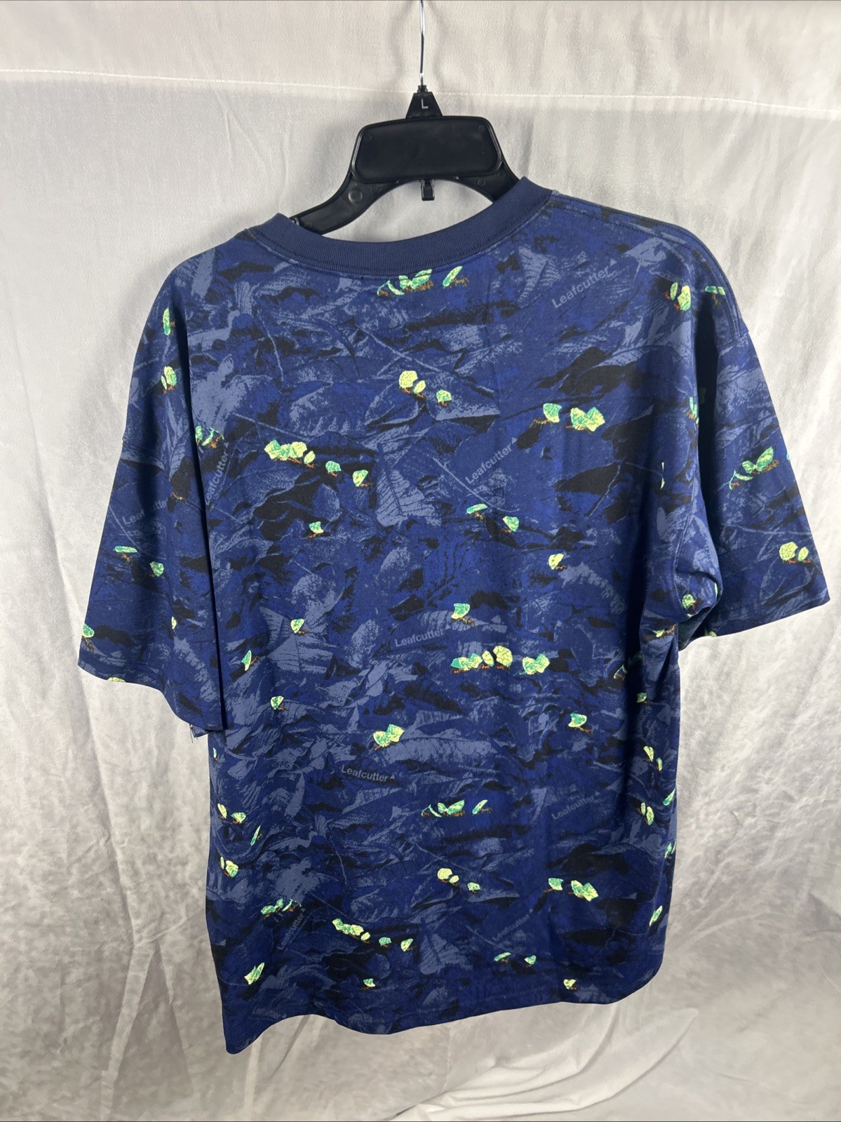 Nike ACG Shirt Mens Large Blue Dri-FIT Leafcutter Graphic Loose Fit HJ0794-410