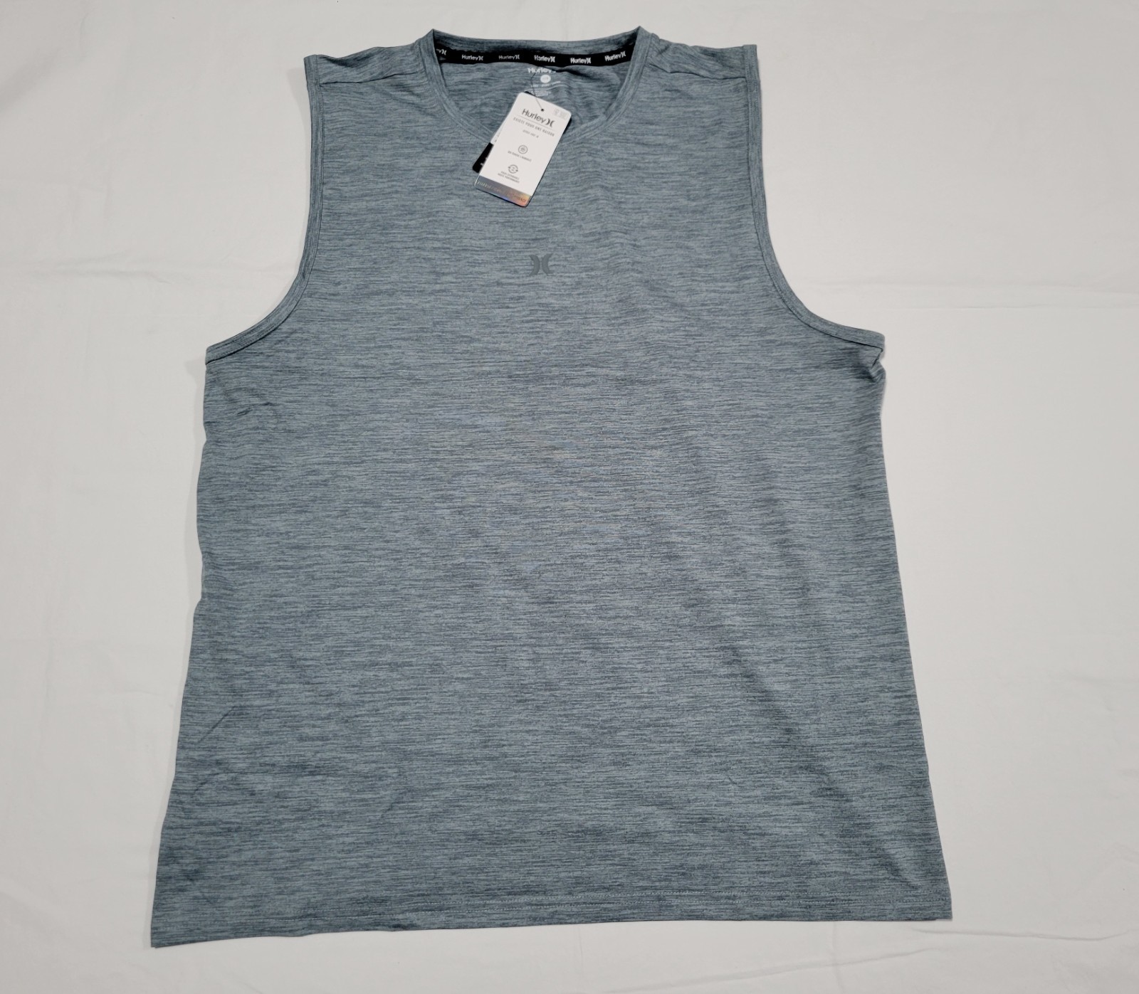 Hurley Men’s Exist Icon Logo Spacedye Sports / Performance- Tank Top