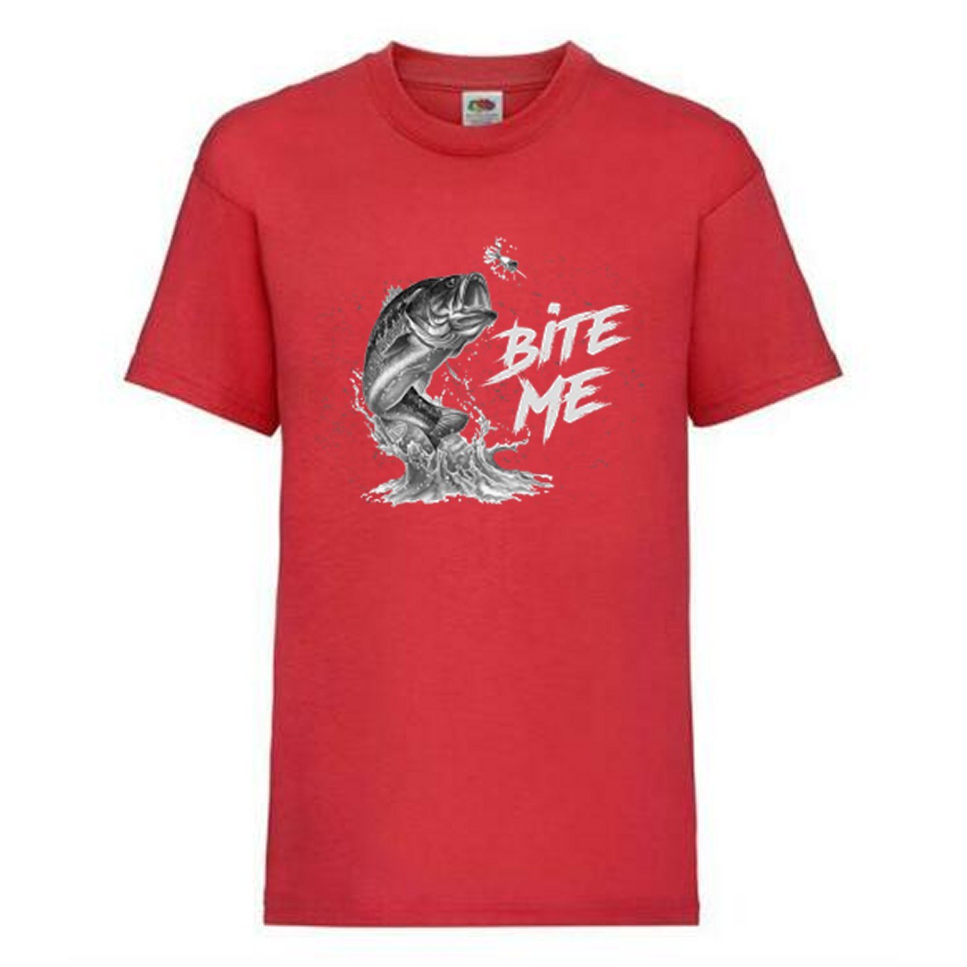 Fishing Bite Me Fish Trout Humour Novelty T Shirt Various Colours And Sizes