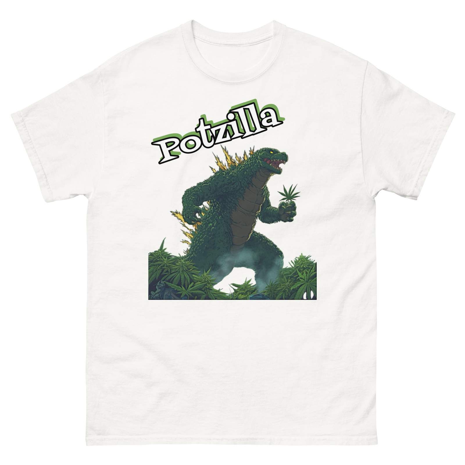 Potzilla T-Shirt Trendy Cannabis T-Shirt Perfect for Any Occasion | Custom Tees