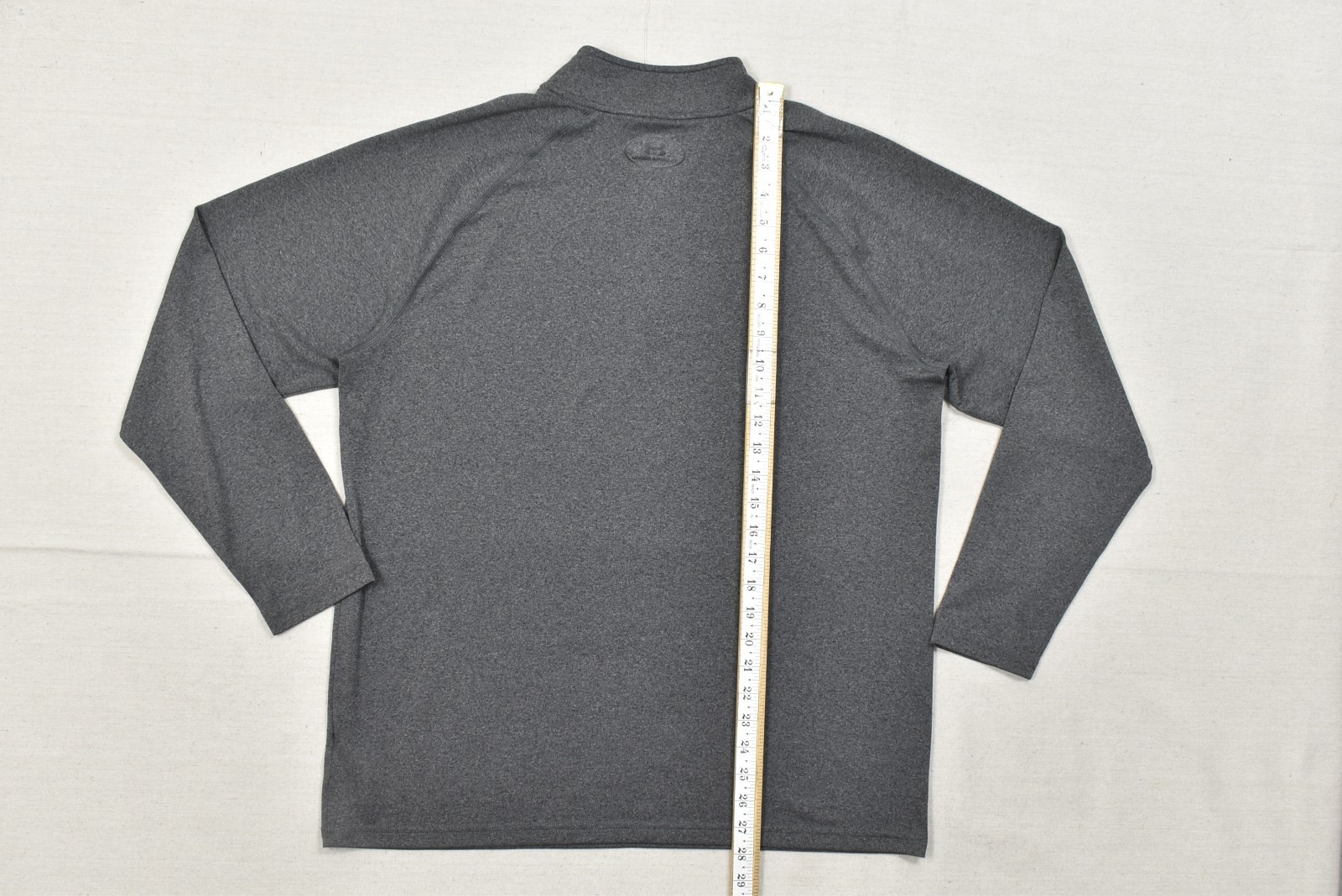 Under Armour Heatgear 1/4 Zip Pullover Shirt Men’s L Gray Loose Fit Long Sleeve