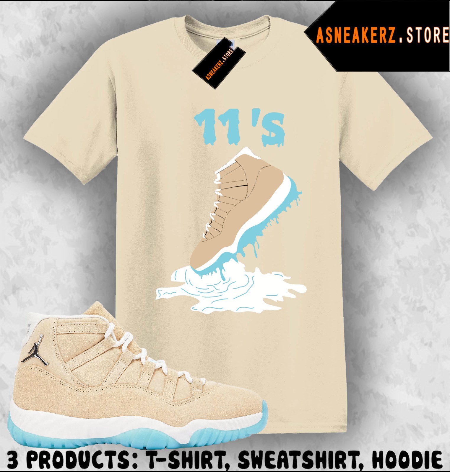 Tee Shirt Matching AJ 11 H-Town Houston Match Sneaker Shoe Dripping 11s T-Shirt