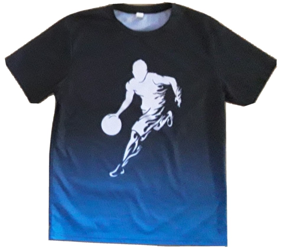 Mesh Breathable Basketball Logo Shirt (Large) BRAND NEW Coool Lightweight Shirt