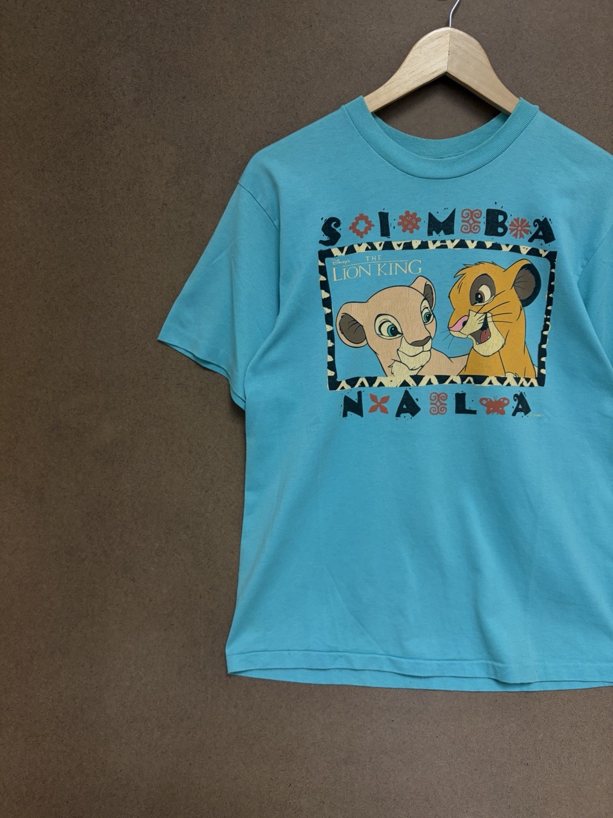 Vintage Disney The Lion King Simba and Nala Graphic Shirt Size Large