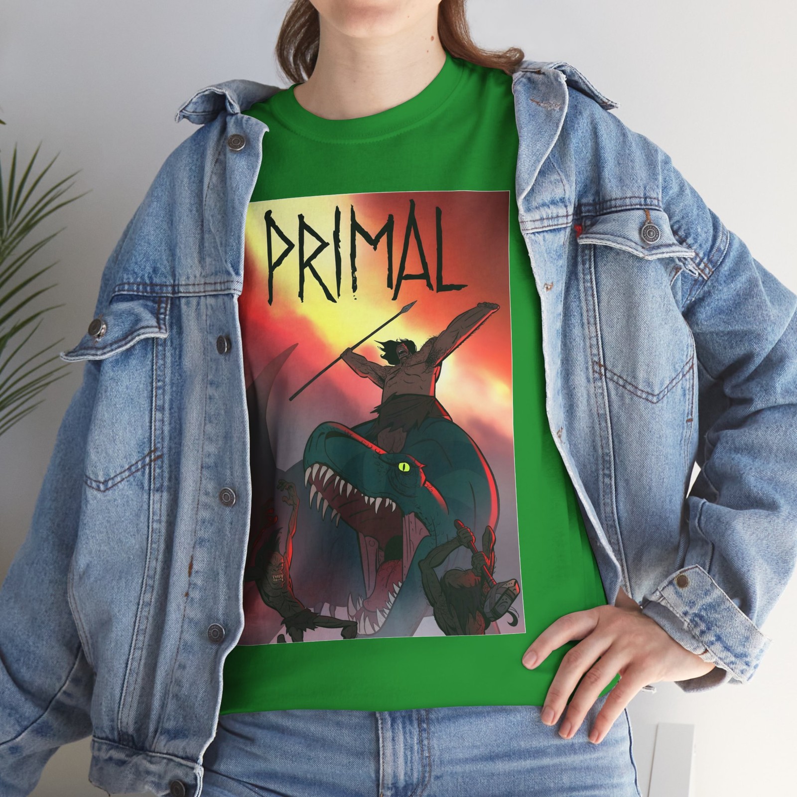 Primal TV (2019-) T-Shirt animation Dinosaur Caveman Prehistory 2010s