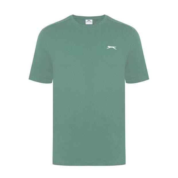 Mens Slazenger 100% Cotton Plain Crew Neck T Shirt XS S M L XL XXL 3XL 4XL BNWT