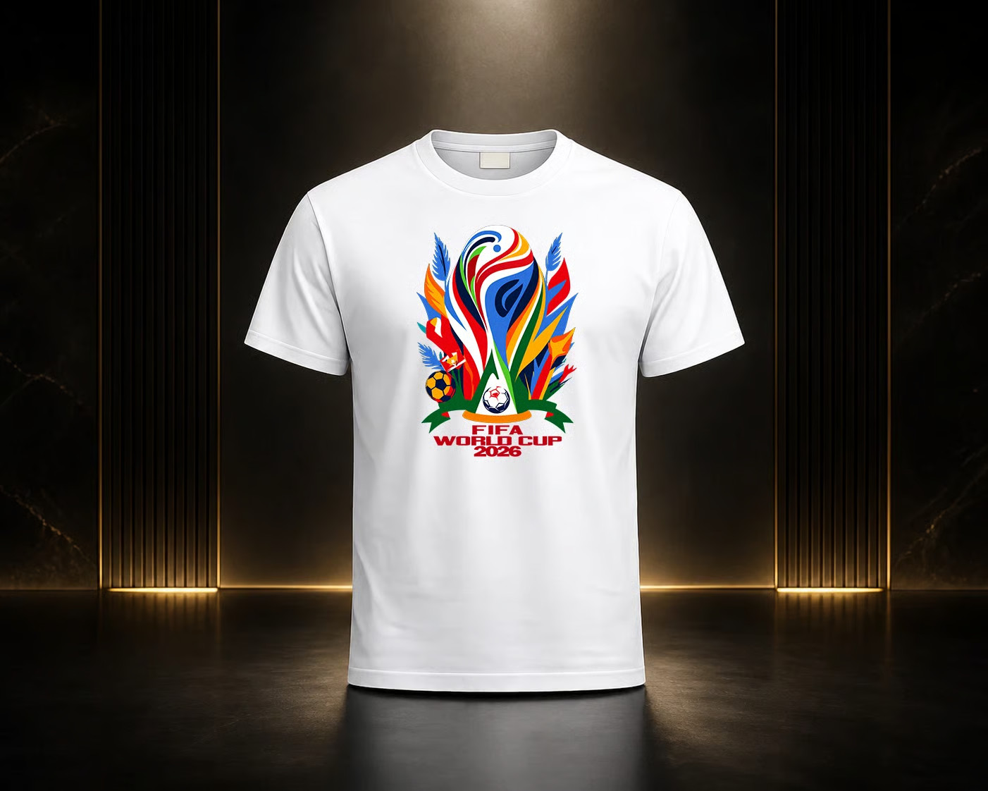 FIFA World Cup 2026 Graphic T-Shirt Unisex White Soccer Fan Tee Streetwear Top